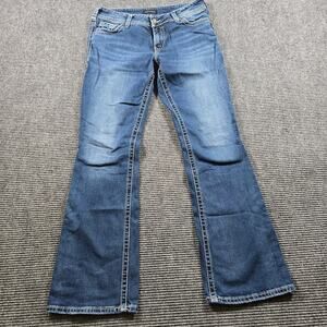 Silver Jeans Suki Bootcut Women's 31x34 Blue Stretch